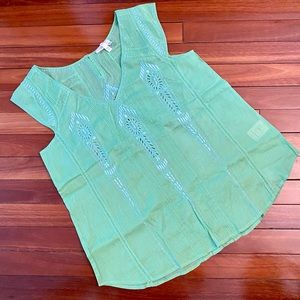 Anthropologie Meadow Rue Embroidered Boho Top 8